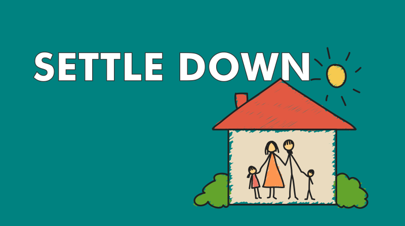 Settle Down Definition Idiom